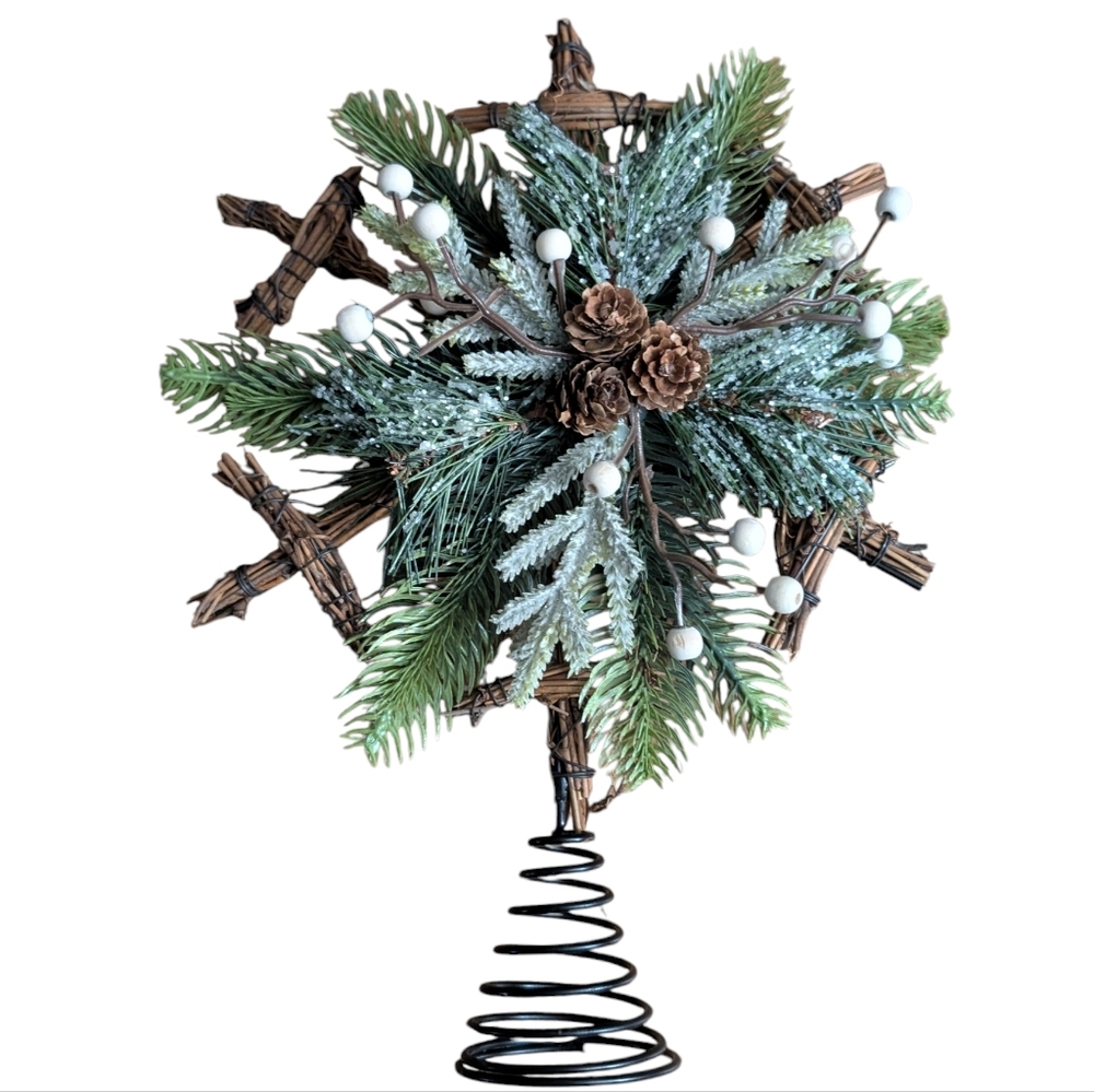 Evergreen Christmas Tree Topper